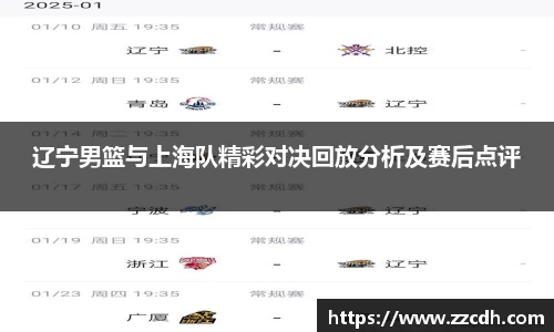 辽宁男篮与上海队精彩对决回放分析及赛后点评