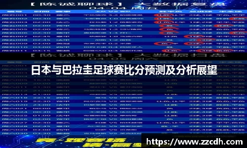 日本与巴拉圭足球赛比分预测及分析展望